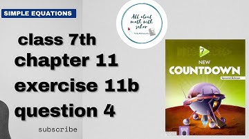 class 7th chapter 11 simple equations