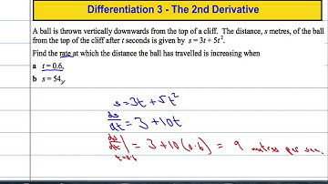 Core Maths: Differentiation 3 - The Second Derivative