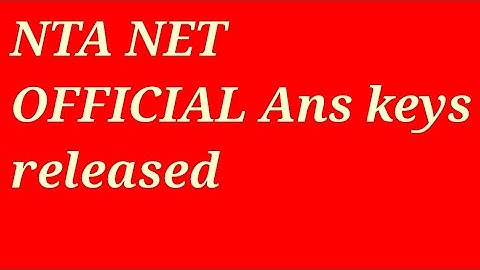 Official Ans keys of NTA NET released I NTA NET LIBRARY AND INFORMATION SCIENCE