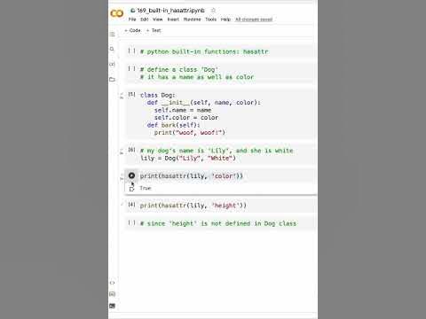 Python built-in functions: hasattr - YouTube
