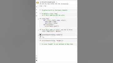 Python built-in functions: hasattr