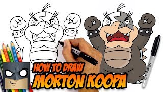 how to draw morton koopa super mario artist spotlight