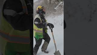 Is this the most dangerous job in the ski industry? #skiing #ski #jacksonhole #snowmaking