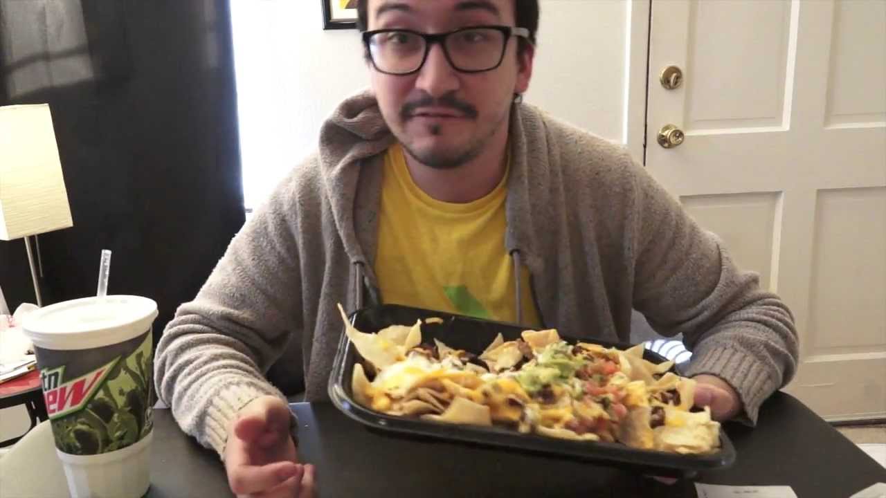 Taco Bell's XXL Steak Nacho Review YouTube