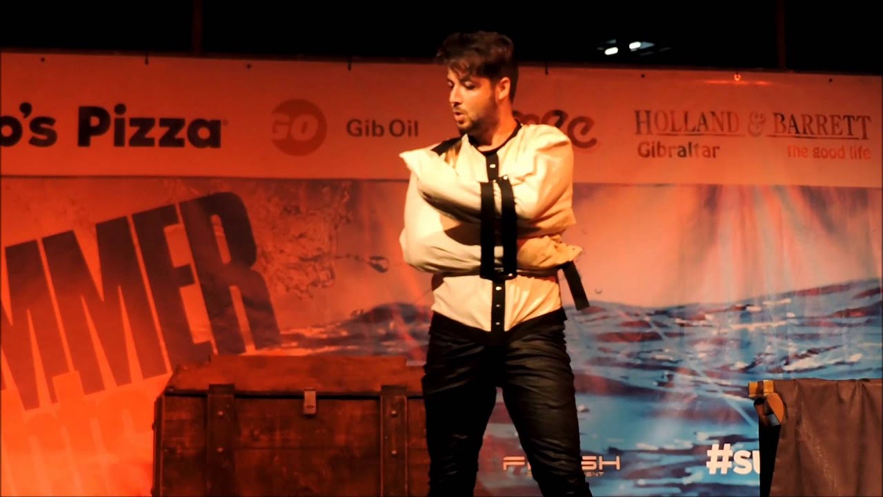 Straight Jacket Magic Trick Gibraltar YouTube