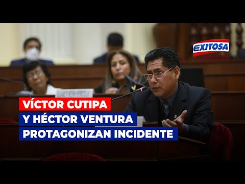 ??“Lo noto cansado”: Víctor Cutipa y Héctor Ventura protagonizan incidente en comisión