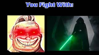 Mr Incredible Becoming Canny: You Fight With (Star Wars)
