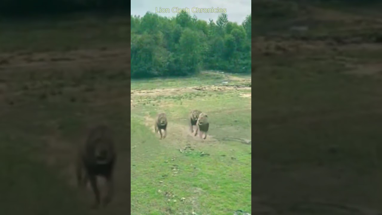 Chiens sauvages contre Lion | Images de combat de lion 