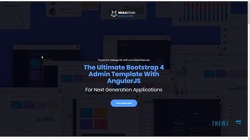 MegaStack - Bootstrap 4 and Angular JS Admin Dashboard Template and U