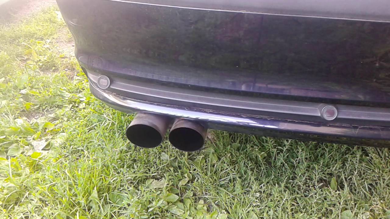 BMW e46 320i + sportowy wydech (exhaust sound) YouTube