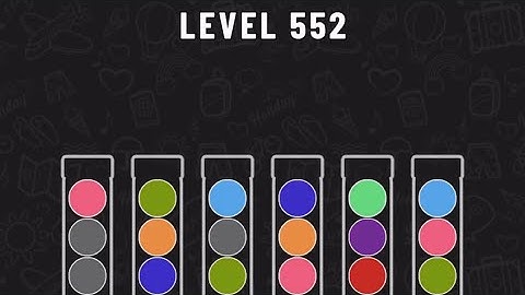 Ball Sort Puzzle Level 552 #ballsortpuzzle #ballsortpuzzlegameplay #puzzlegame #mobilegames