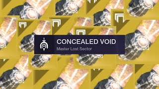 Solo Master Concealed Void in 3:41. Warlock Sunbracers Build - Destiny 2