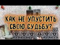 КАК НЕ УПУСТИТЬ СВОЮ СУДЬБУ? КУДА ДВИГАТЬСЯ ДАЛЬШЕ? | Таро онлайн расклад