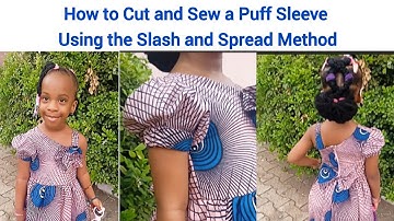How to Cut and Sew a Puff Sleeve Using the Slash and Spread Method (Beginner friendly tutorial)