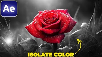 How to ISOLATE A COLOR in After Effects
