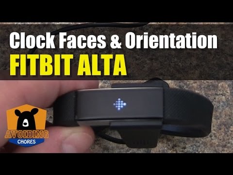 Fitbit Alta - How To Adjust Clock Face 