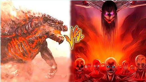 Godzilla Earth vs Eren the  founding Titan || in Hindi || Multi versh