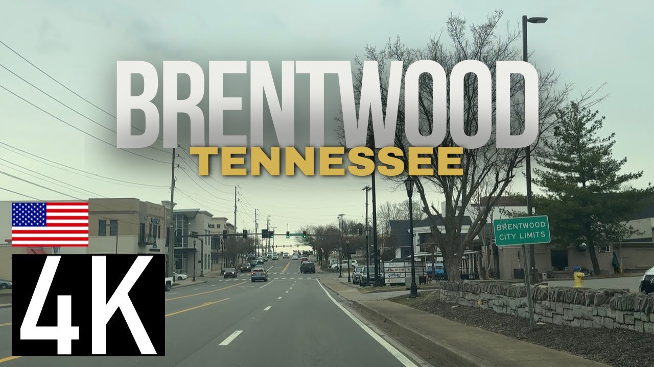 Road Tour of Wealthy Brentwood, Tennessee in 4K - Nashville Suburb