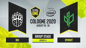 CS:GO - BIG vs. Sprout [Mirage] Map 1 - ESL One Cologne 2020 - Group A - EU