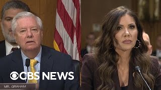 Watch: Sen. Lindsey Graham asks Noem about U.S. threat levels as Iran war evolves