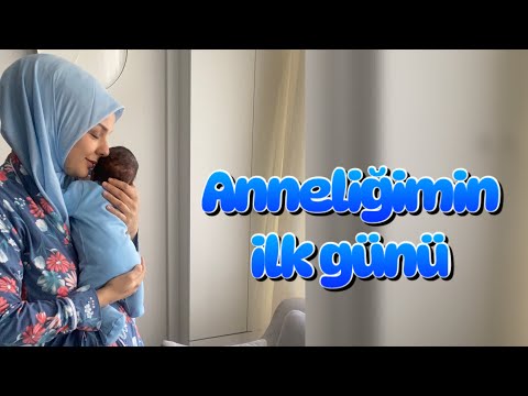 ANNELİĞİMİN İLK GÜNÜ 🌸 YENİDOĞAN BEBEKLE 24 saat ⏰