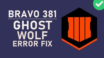 Black Ops 4 - Bravo 433 Sky Wolf Error Fix!