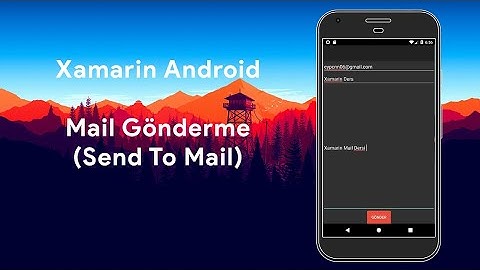 Xamarin Android - Send To Mail