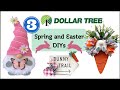 DIY SPRING GNOME 🐰  EASY Dollar Tree EASTER DECOR IDEAS TO MAKE FOR YOUR HOME