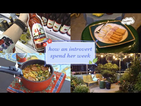 Introvert's Weekly Vlog - shop and eat with me