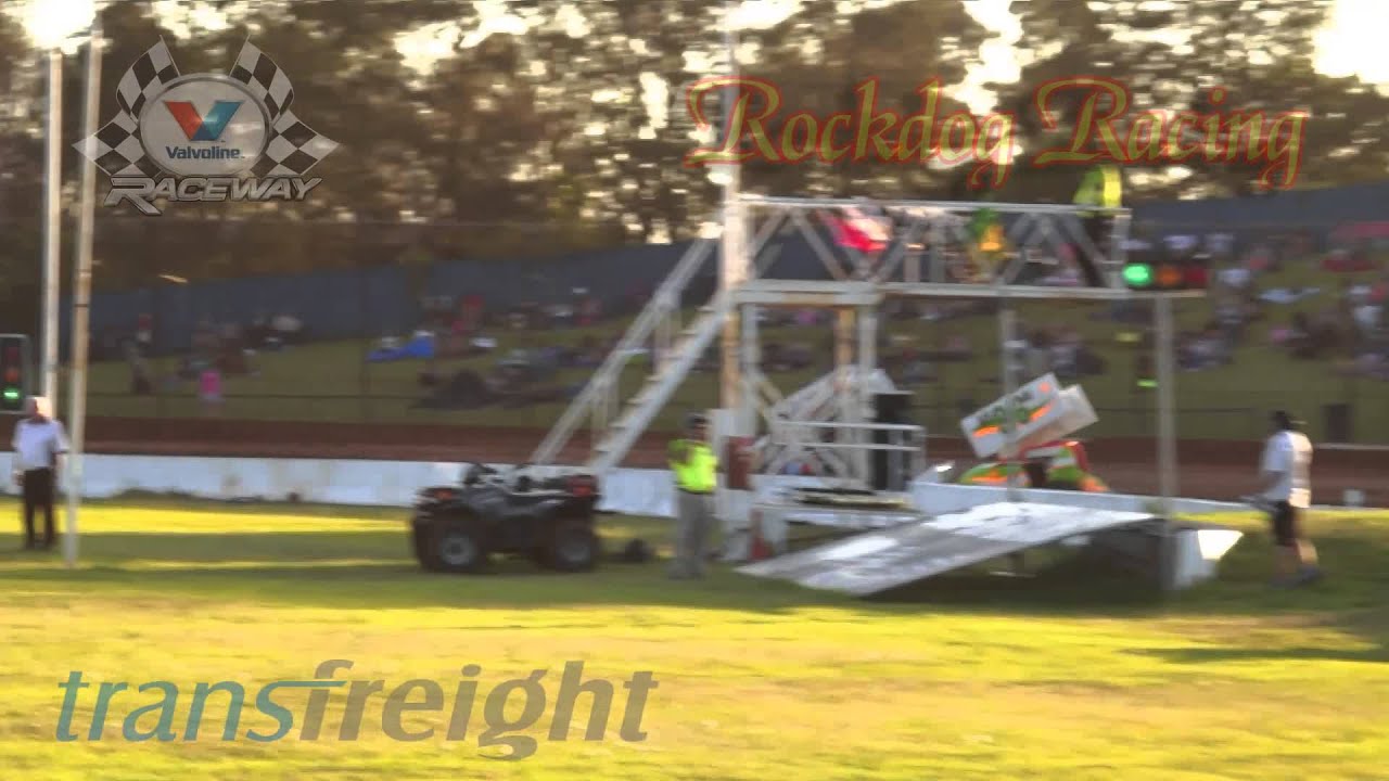 Sprintcar Coke Zero Firecracker - Heat 2 - Valvoline Raceway - Rockdog Racing Videos
