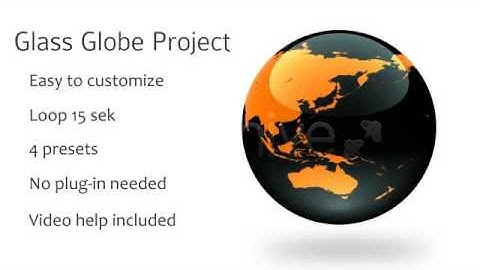 Rotating Glass Globe (Best After Effects Projects)