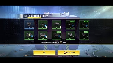 Siege Crate Opening | Gulag Tech Wingsuit & Tank | Cod Mobile