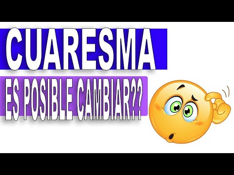 ✝️ CUARESMA tiempo de cambiar, pero ¿Es posible CAMBIAR? 🧐