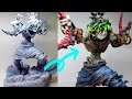 粘土で妓夫太郎のフィギュアを作ってみた-鬼滅の刃- Sculpting Gyutaro -Demon Slayer-