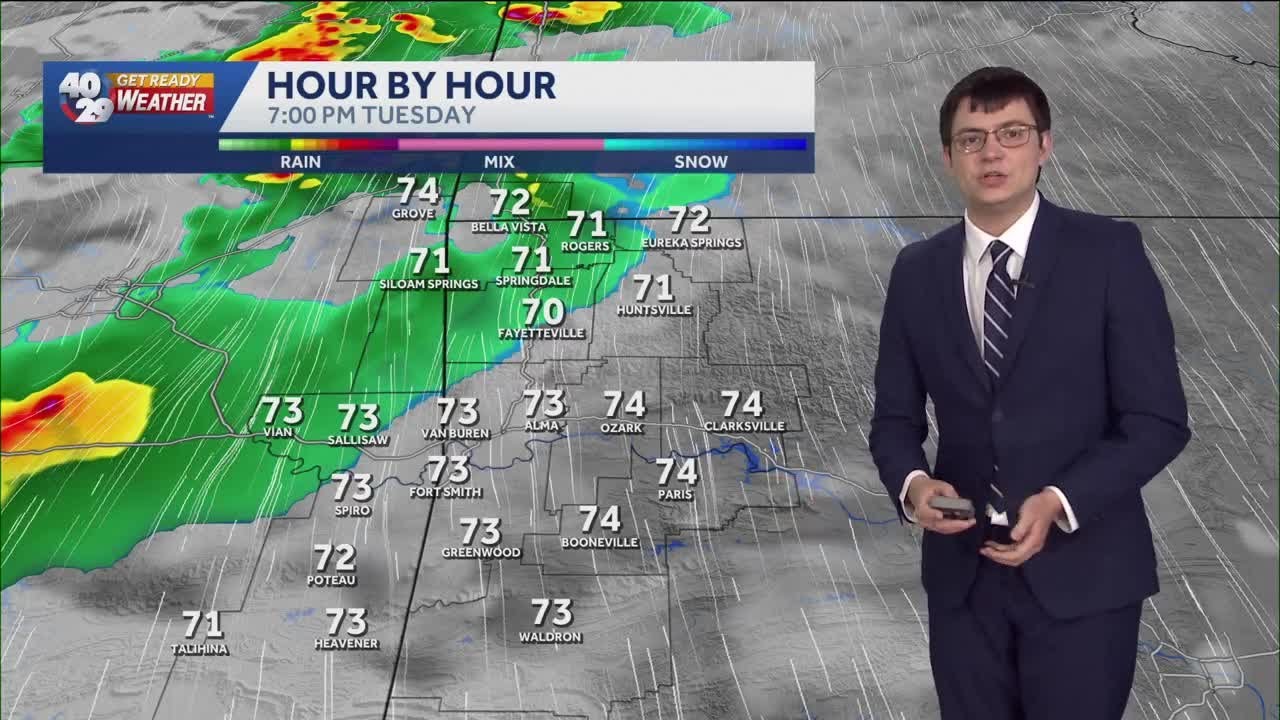 Active weather pattern continues into the work week for Arkansas - YouTube