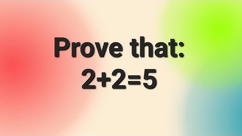 prove that 2+2=5 #shorts #navshimathsclasses #youtubeshorts