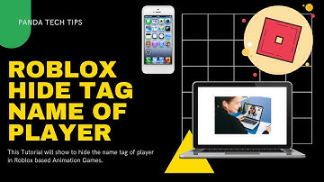 HIDE TAG NAME OF PLAYER IN ROBLOX  📱💻