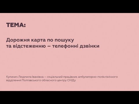 2.2 Дорожня карта по пошуку та відстеженню — телефонні дзвінки