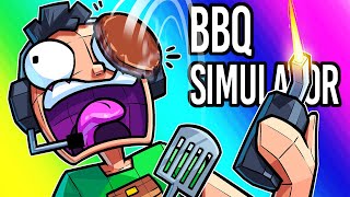 BBQ Simulator Funny Moments  Cooking For Our Waifu!