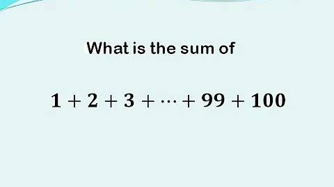 Sum of natural numbers 1 to 100
