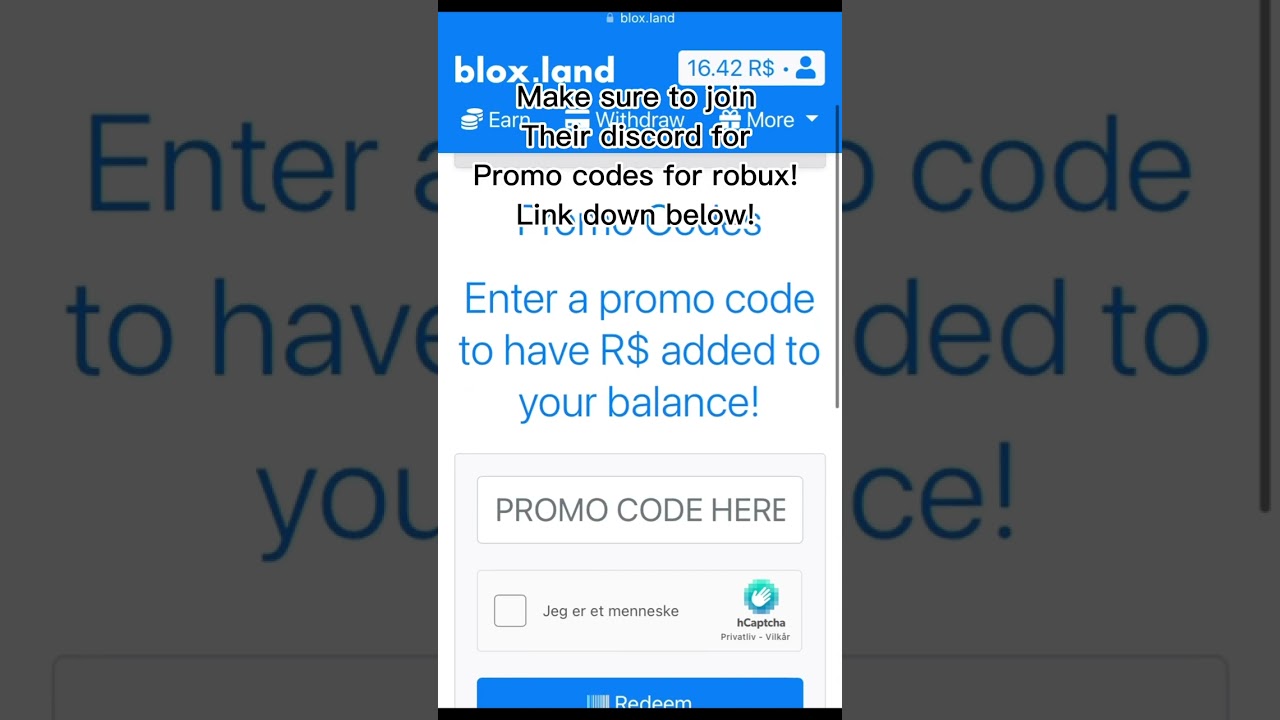 NEW PROMO** FREE ROBUX Promo code for BLOX.LAND! How to Earn From