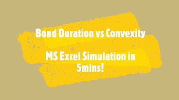 Bond Duration vs Convexity with Excel