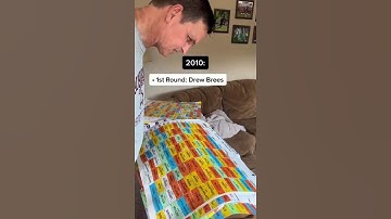 He kept all his fantasy football draft boards dating back to 1999 😳