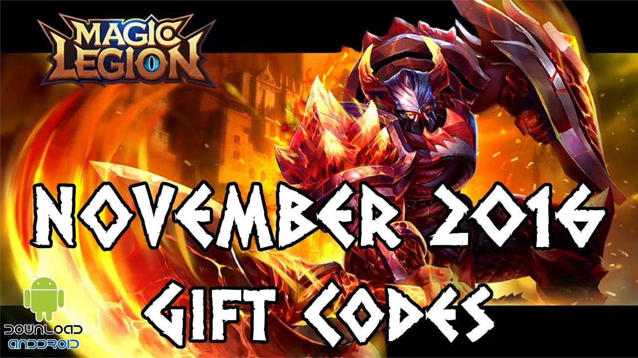 Magic Legion Age of Heroes Gift Codes November 2016