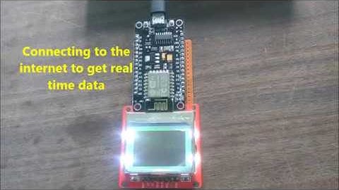 IoT WEATHER WIDGET [NODEMCU and Nokia 5110 LCD]