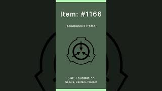 SCP Foundation | Anomalous Items | 1166