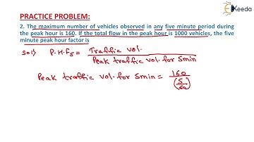 2nd Numerical of PHF - Traffic Engineering - Transportation Engineering - I