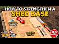 Shed base build complete | The Secret to a Solid Shed Base Upcycling Scrap Wood for Maximum Strength