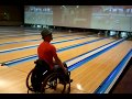 Paraplegic bowling.