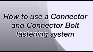 How to install an Ameriwood Home Connector and Connector Bolt